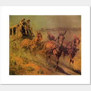 The Stage Coach by John Edward Borein Posters and Art